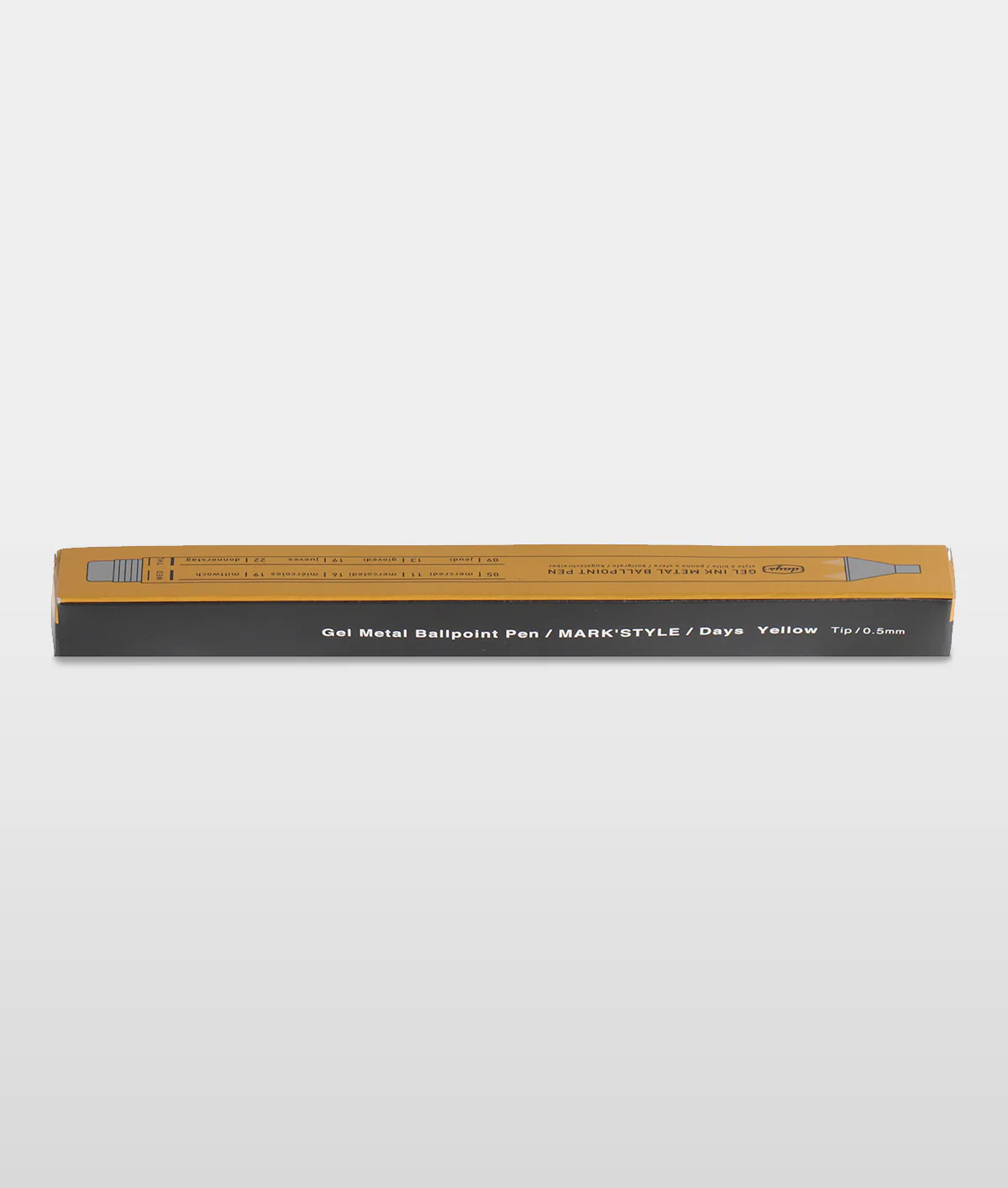 Mark's Inc Days Gel Ballpoint Pen Yellow - Image 3