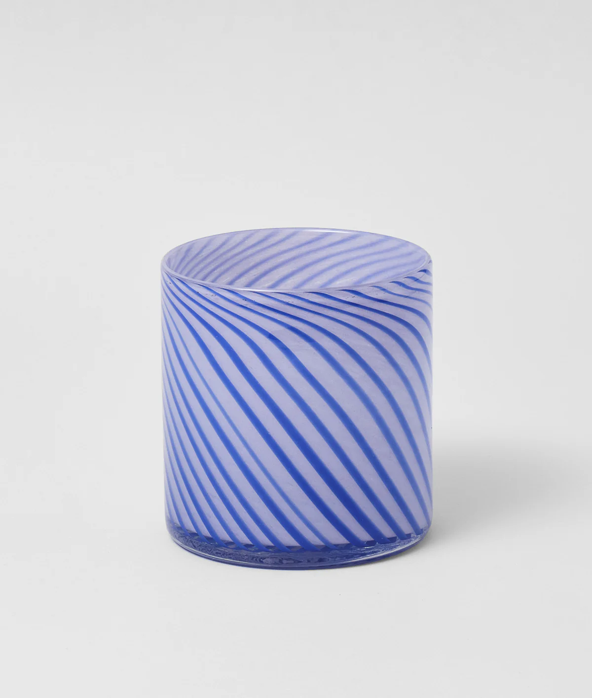 Medium Spiral Glass Planter Blue - Image 5