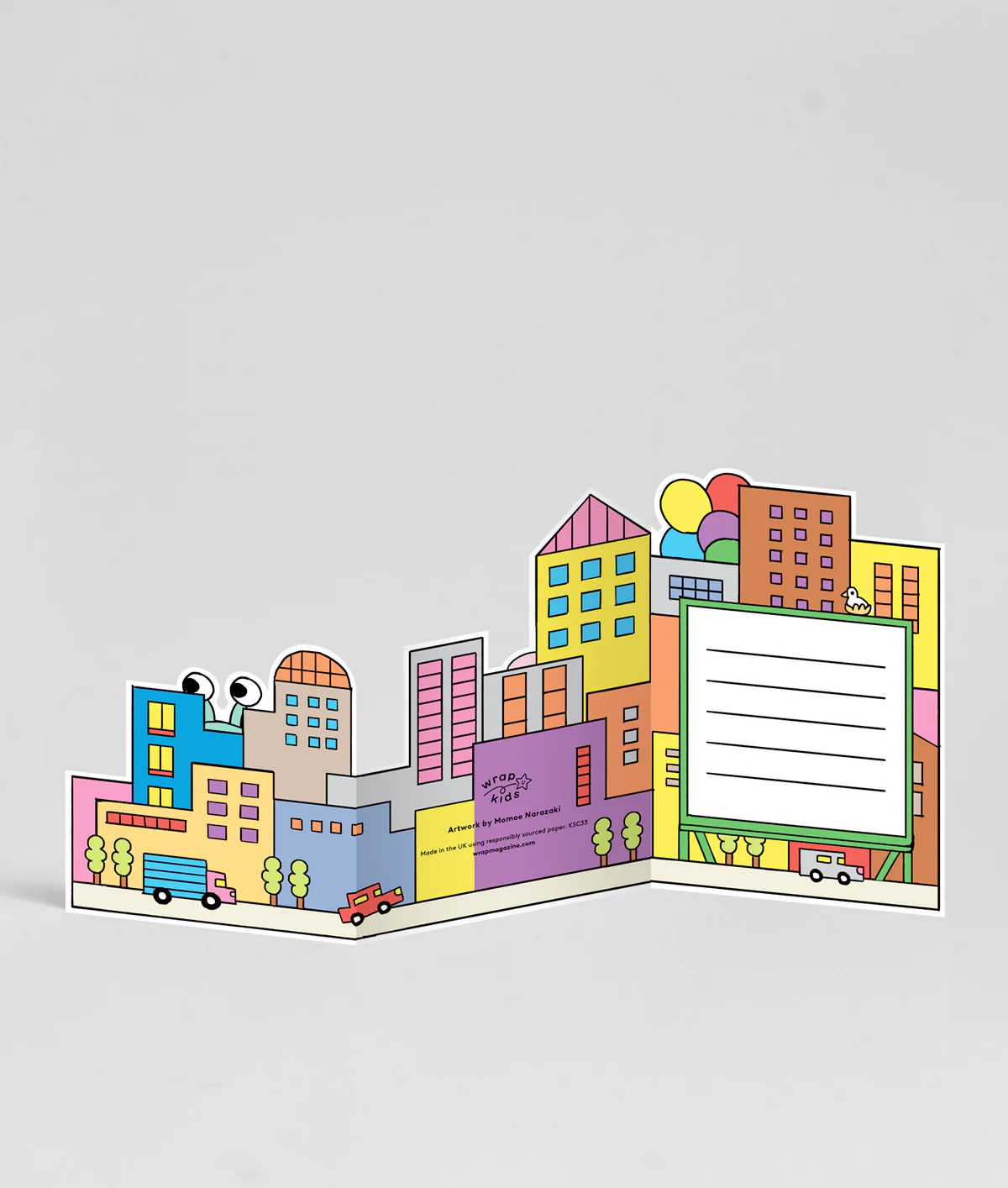 Mega Monsters Kids Birthday Fold Out Card - Image 2