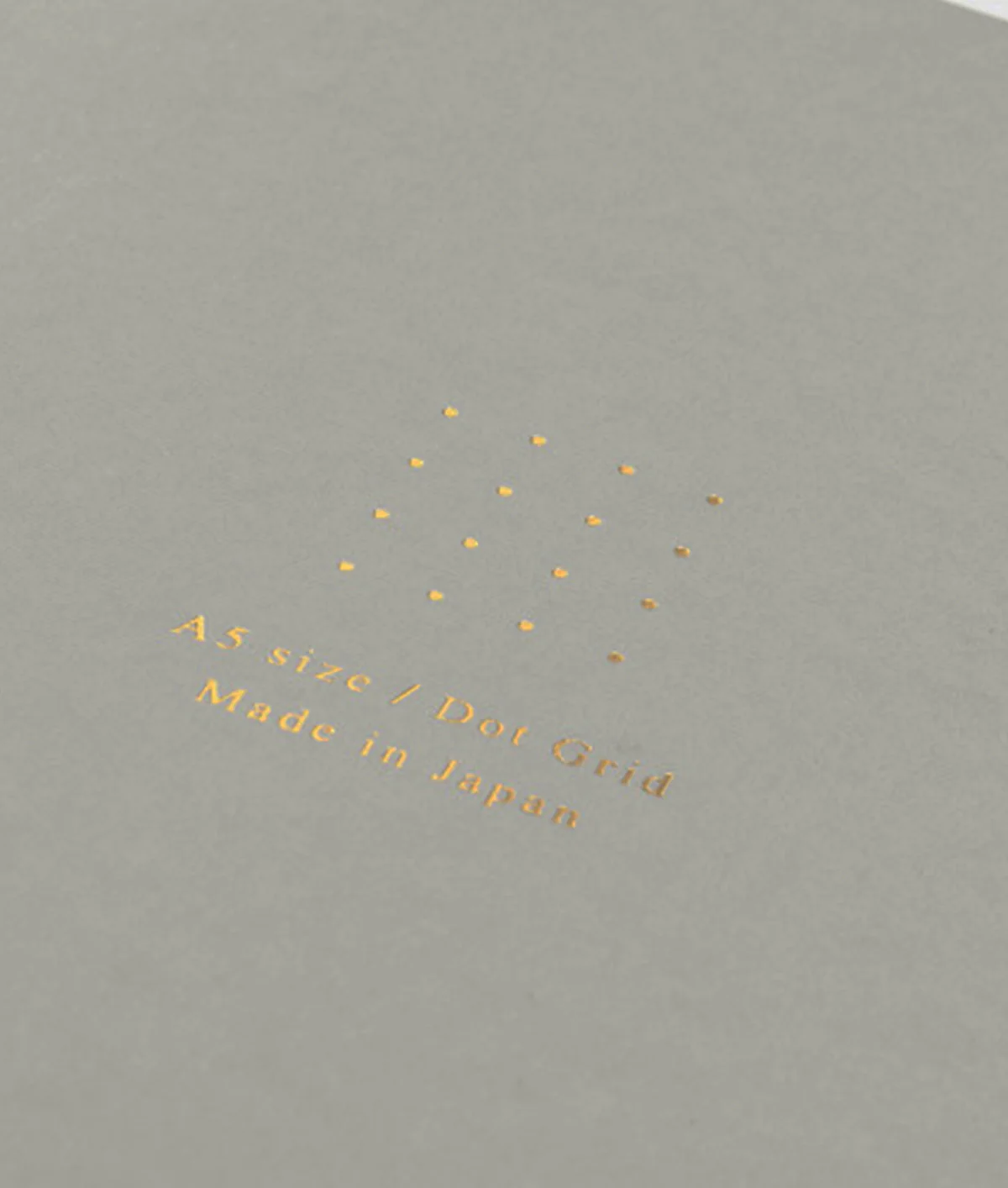Midori Notebook A5 Colour Dot Grid Grey - Image 3