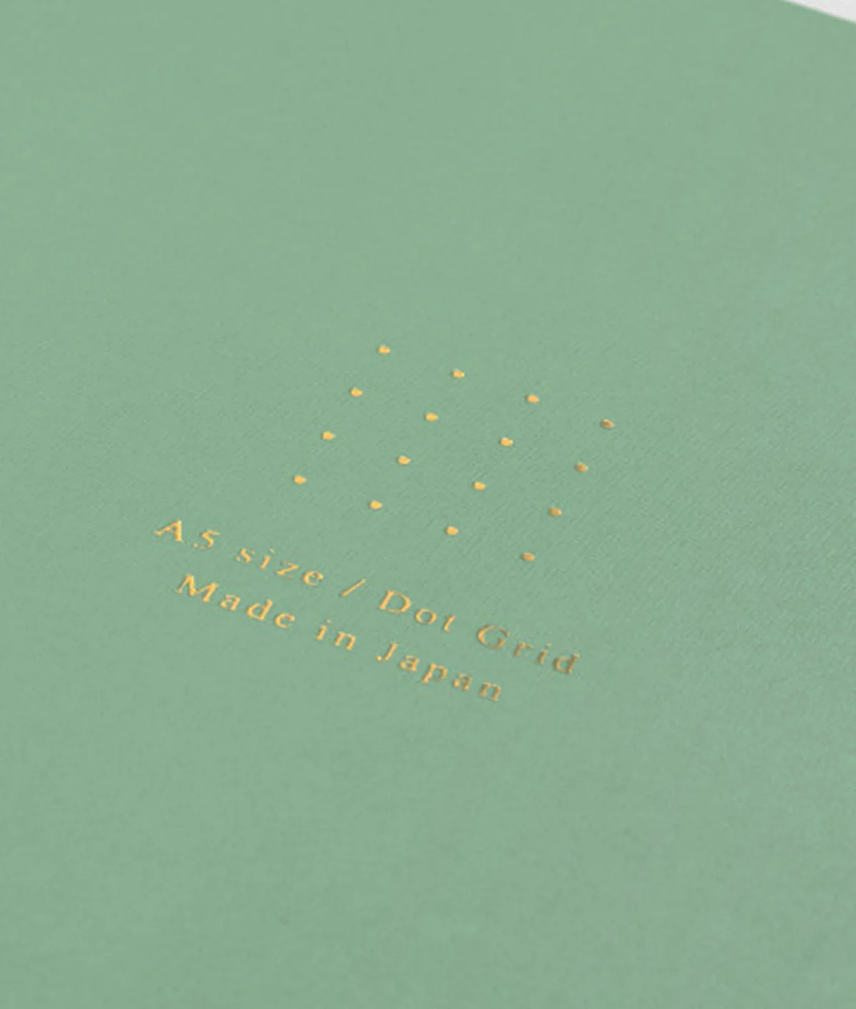 Midori Notebook A5 Colour Dot Grid Green - Image 3
