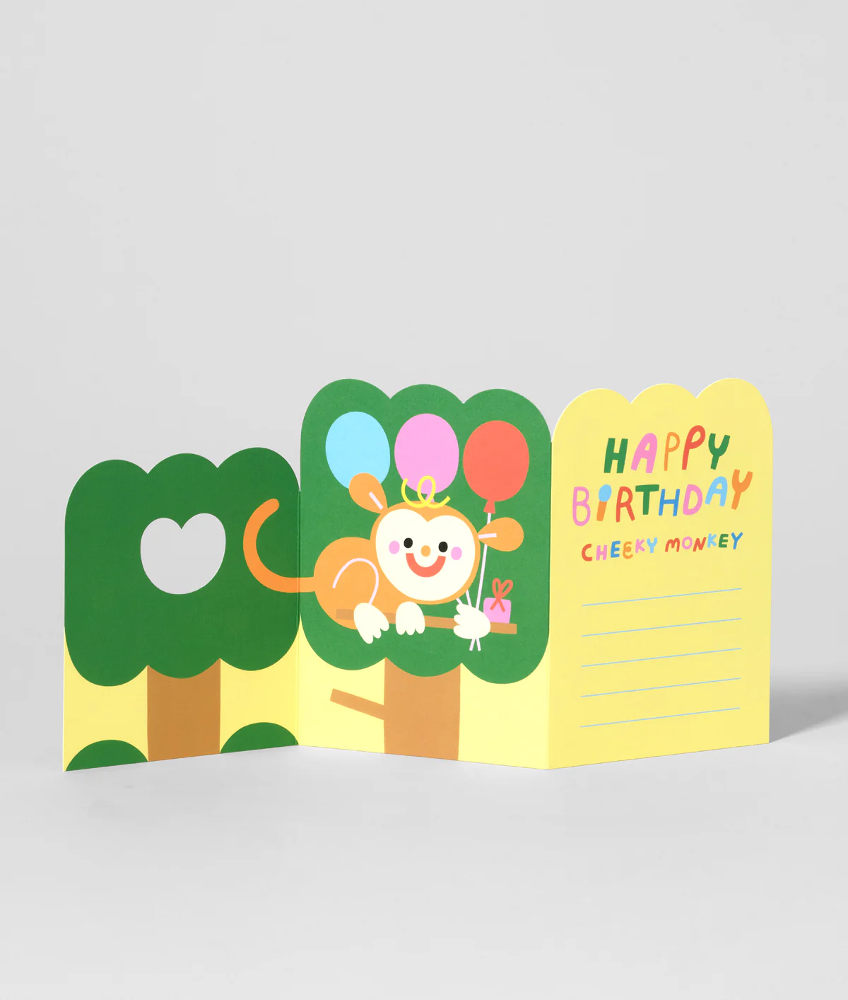 Monkey Surprise Kids Fold Out Birthday Card - Image 5