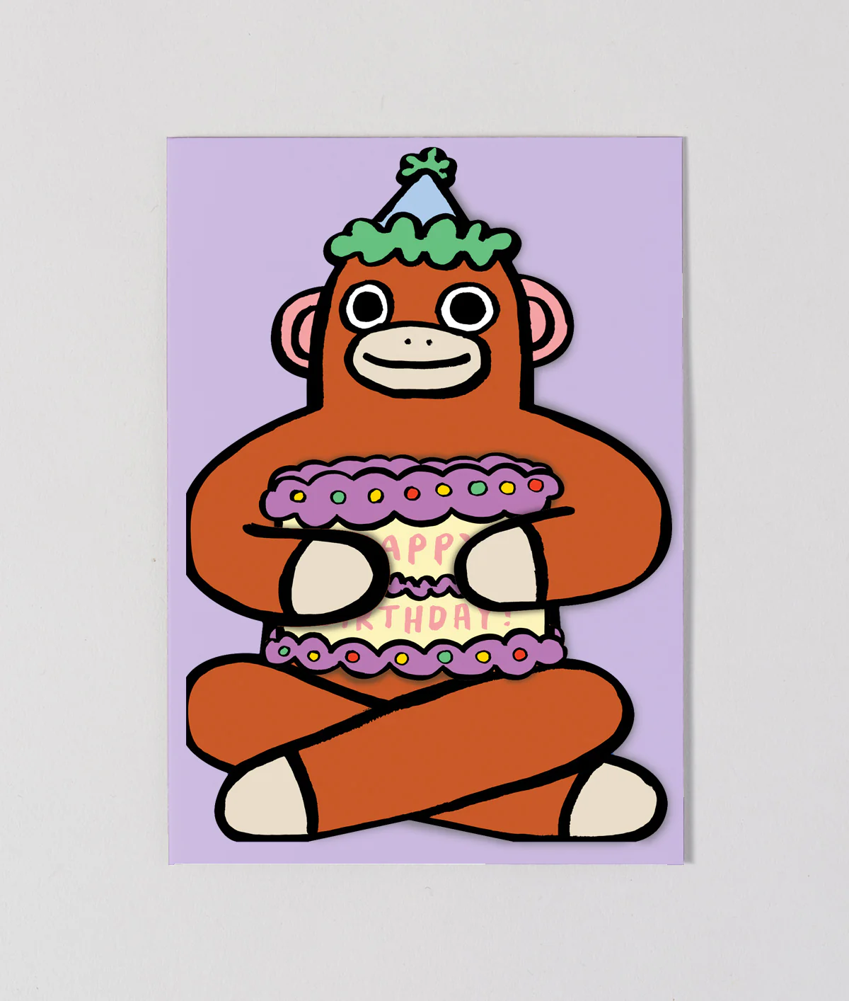 Monkey With Mini Card Kids Birthday Card - Image 3