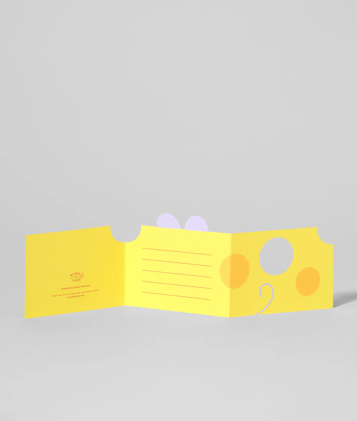 Mouse In Cheese Kids Fold Out Birthday Card - Image 4