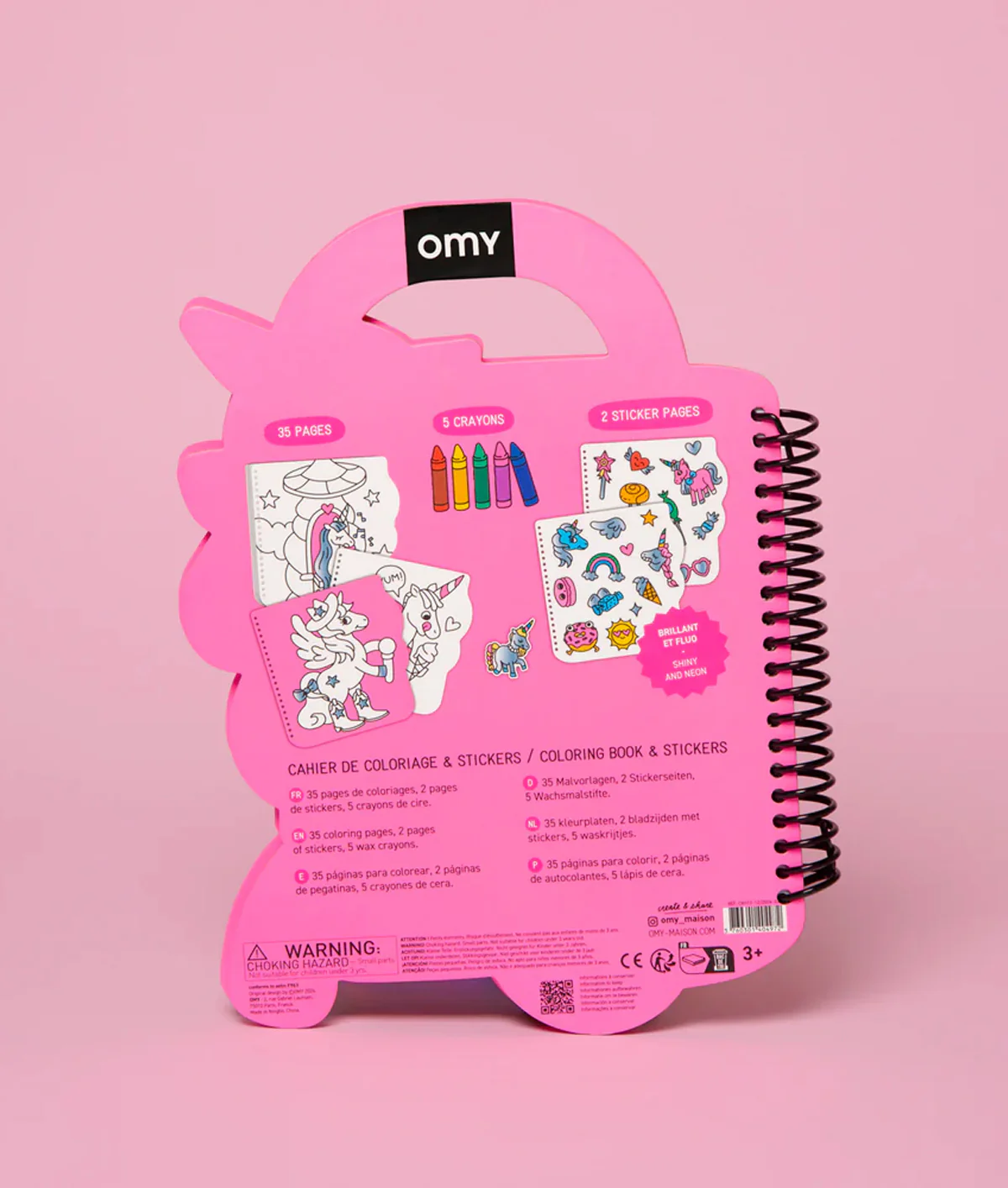 OMY Super Colouring & Sticker Book - Lily - Image 4