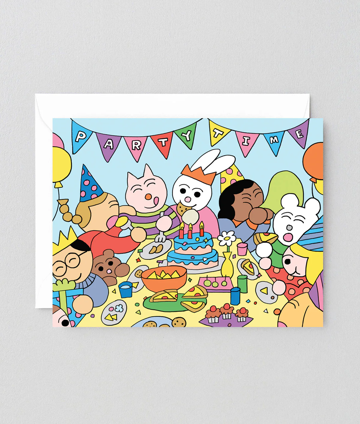 Party Time Gang Kids Birthday Card