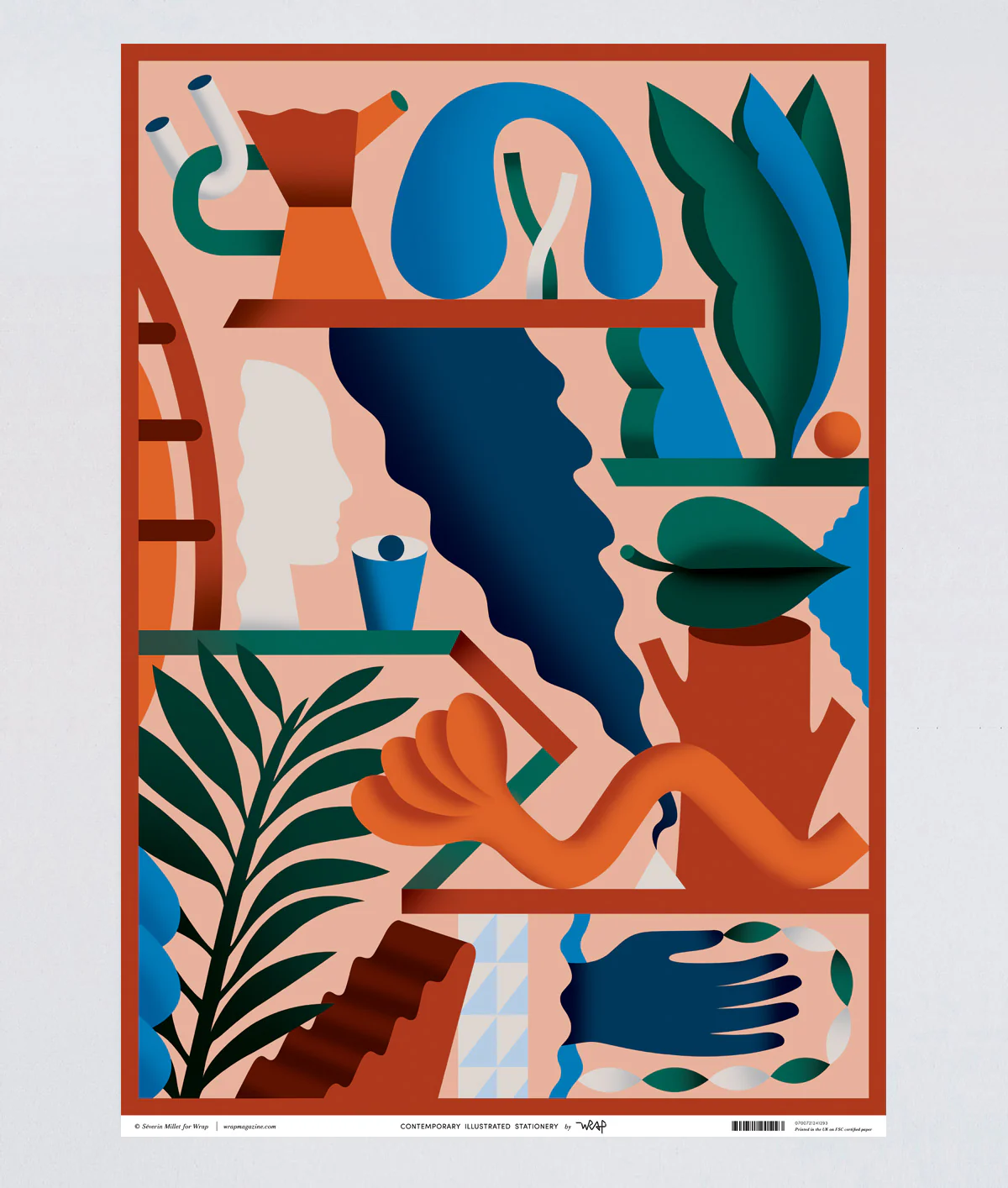 Plants & Objects Wrapping Paper - Image 3