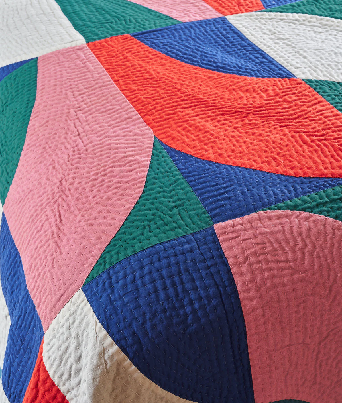 Kaleidoscope Handmade Cotton Quilt - Image 4