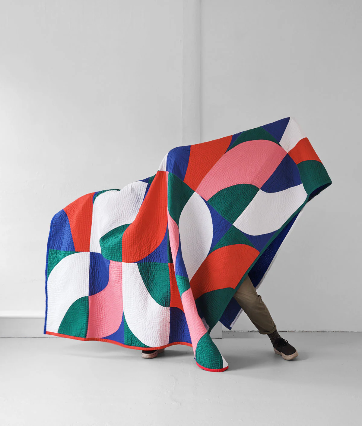 Kaleidoscope Handmade Cotton Quilt - Image 5