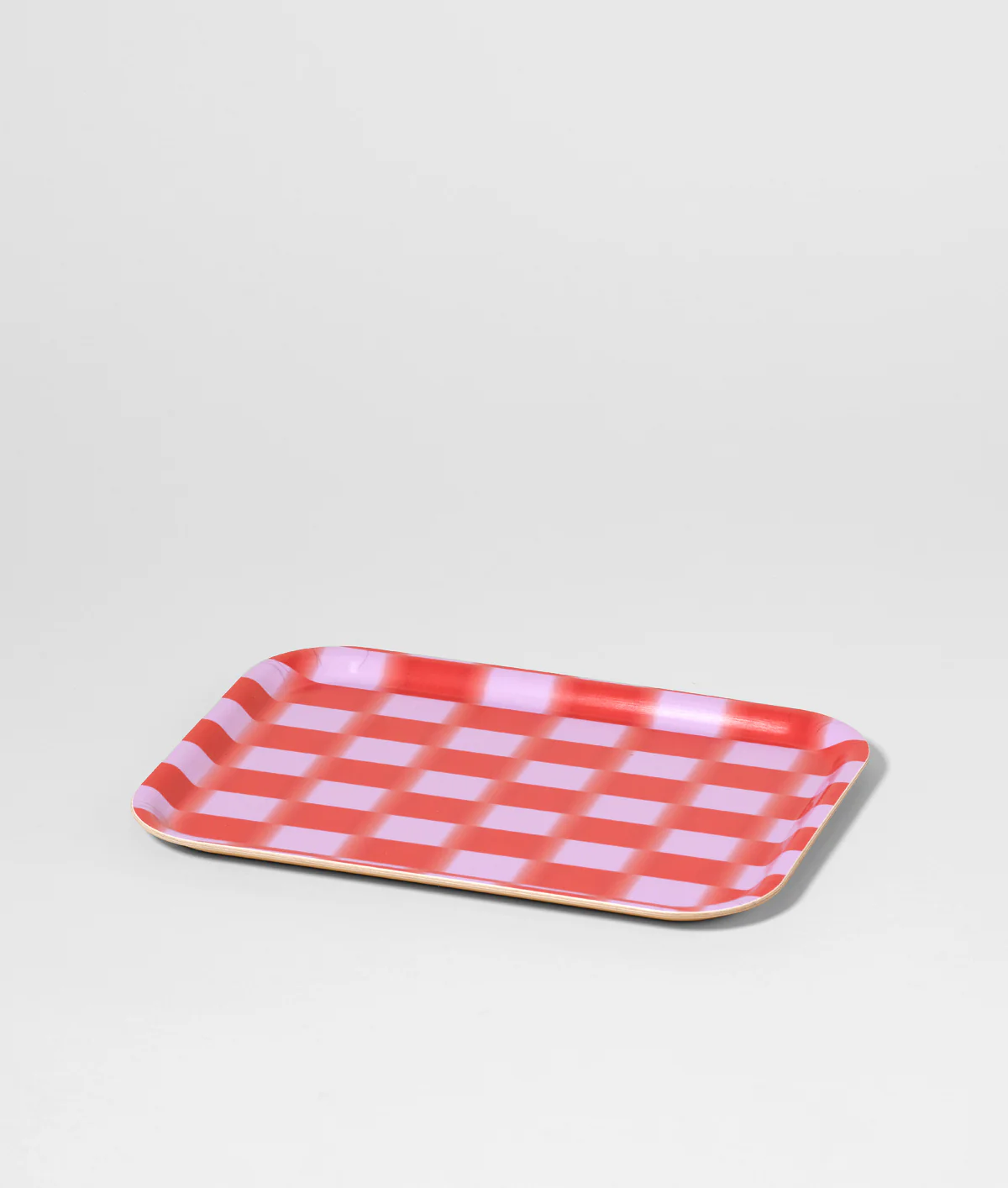Red Gradient Check Small Rectangle Tray - Image 4