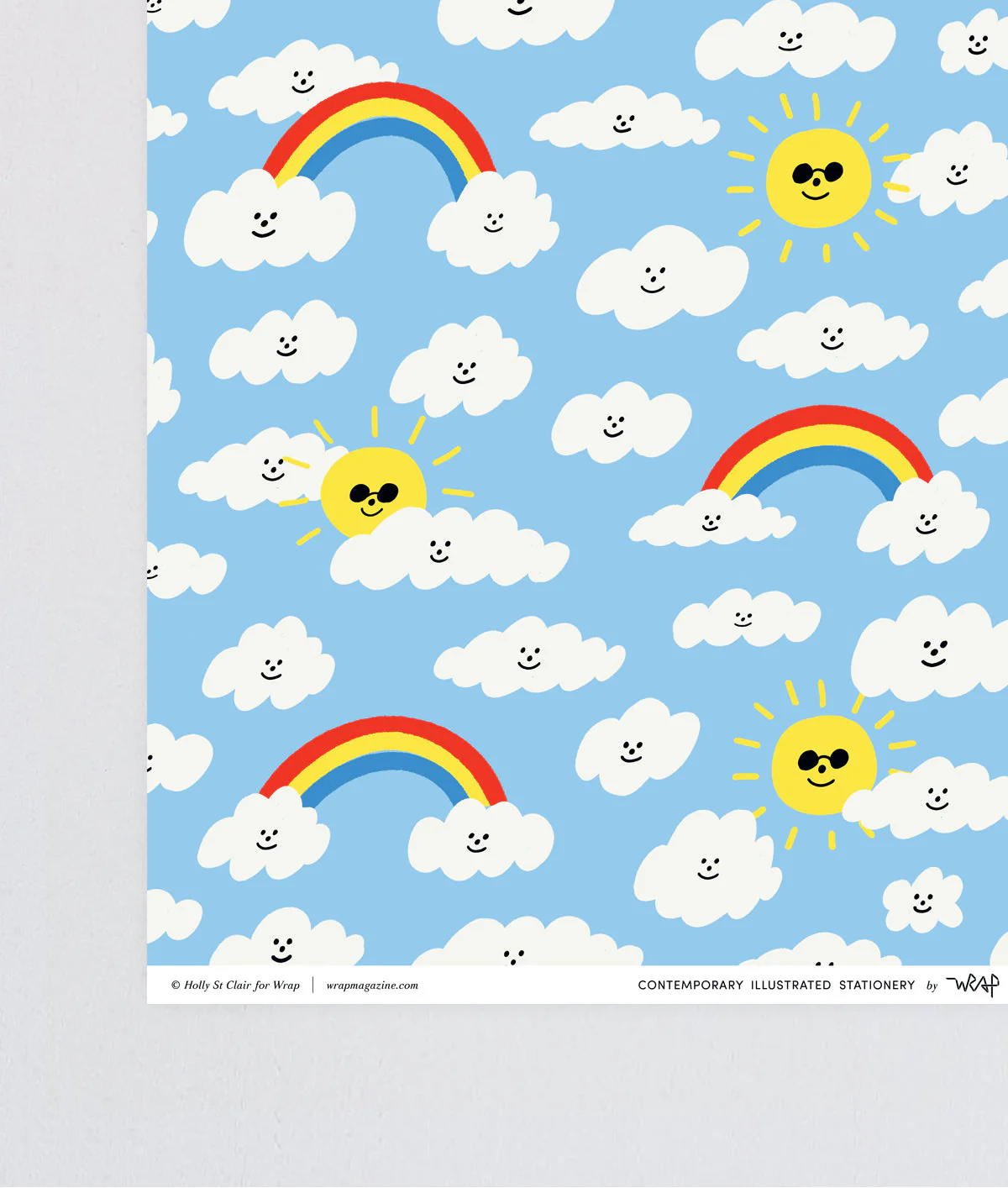 Suns and Clouds Wrapping Paper - Image 3