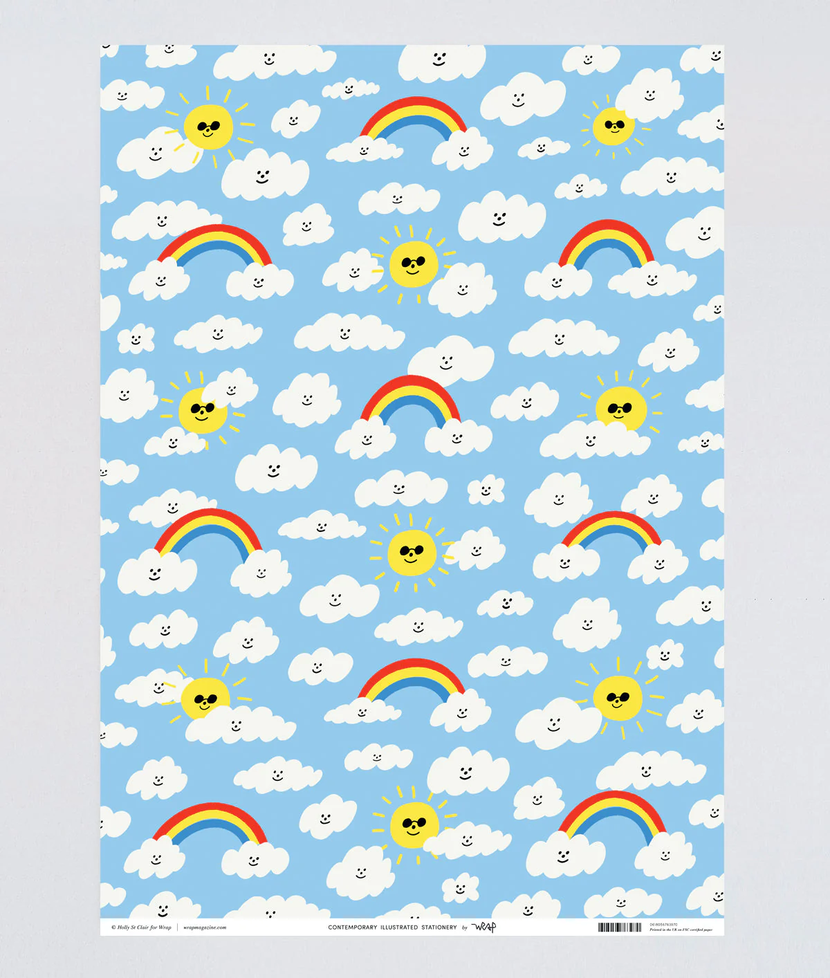 Suns and Clouds Wrapping Paper - Image 4