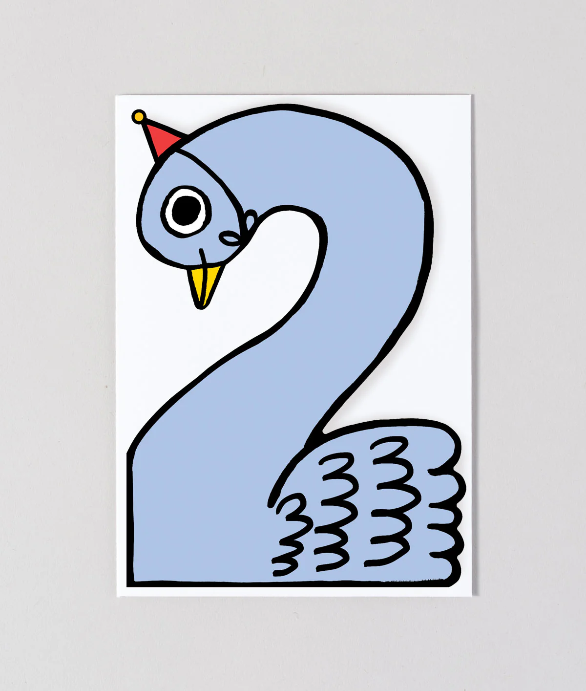 Swan 2nd Birthday Kids Age Card - Image 2