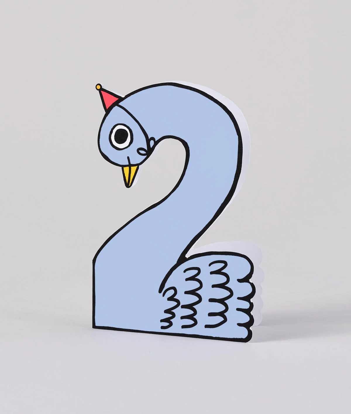Swan 2nd Birthday Kids Age Card - Image 3