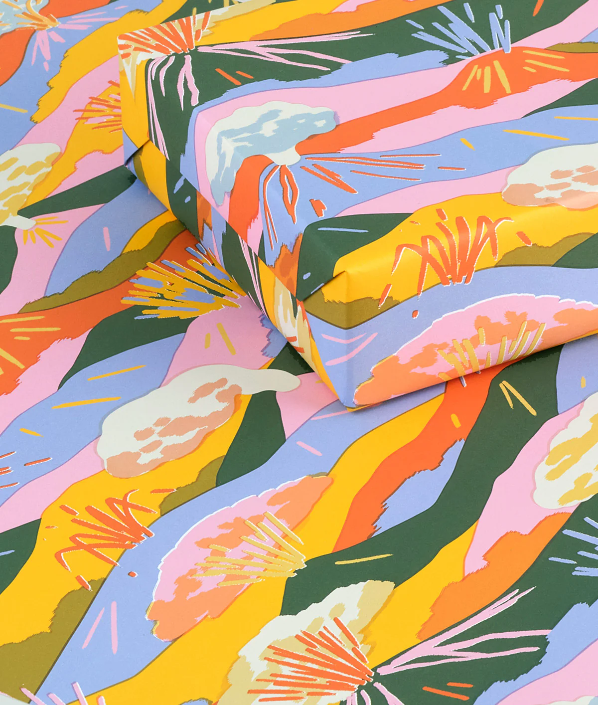 Volcanoes Wrapping Paper