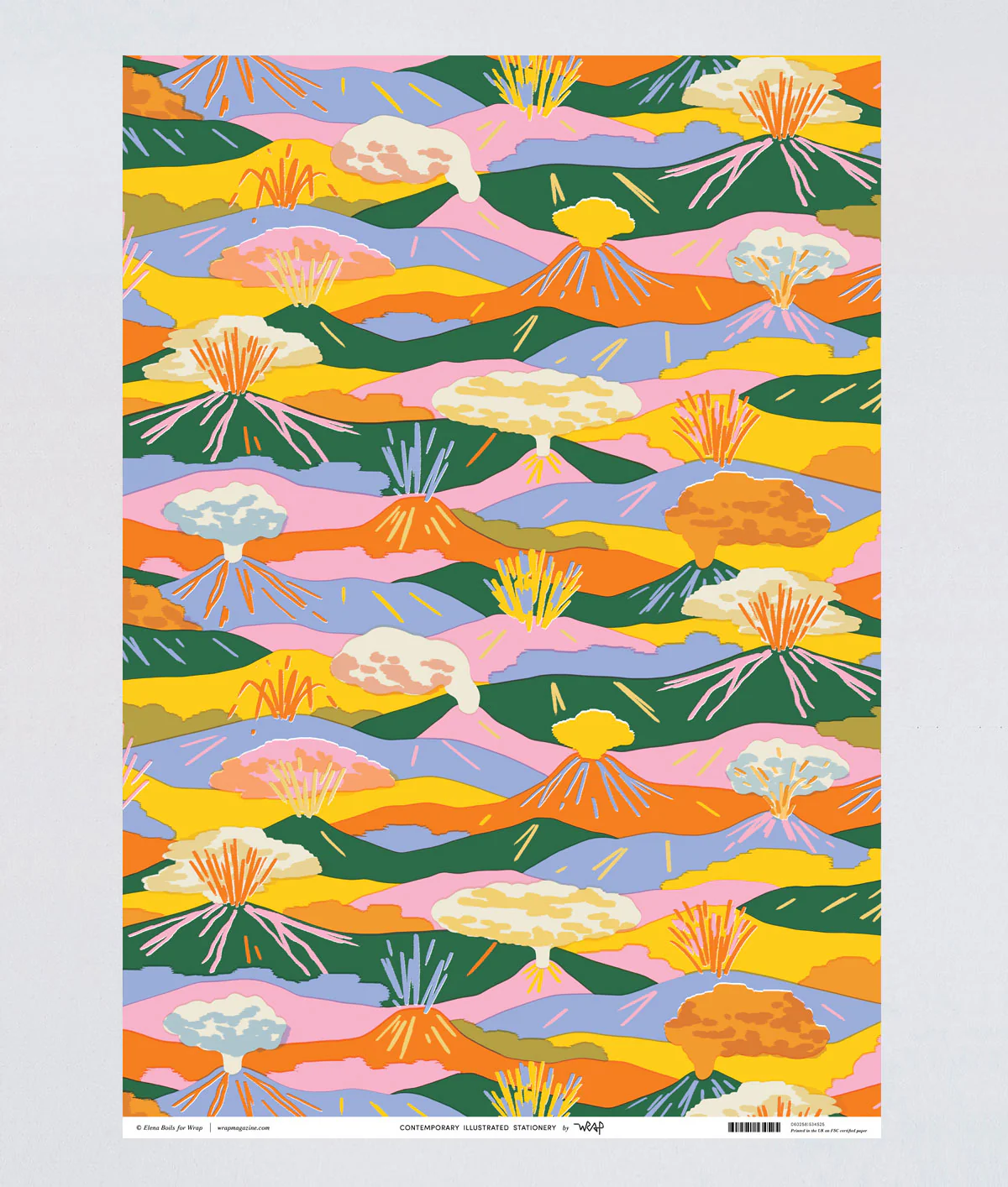 Volcanoes Wrapping Paper - Image 3