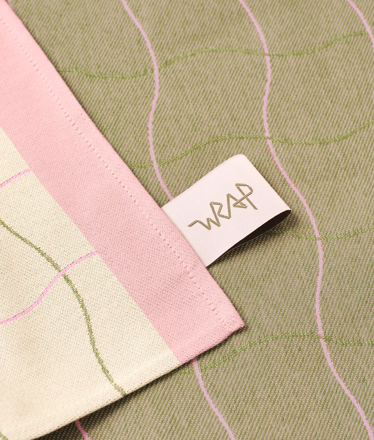 Wave Grid Natural Cotton Tea Towel - Image 6