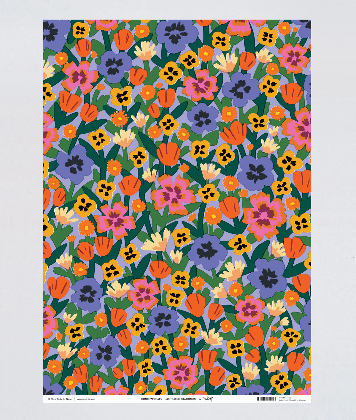 Wild Flowers Wrapping Paper - Image 3